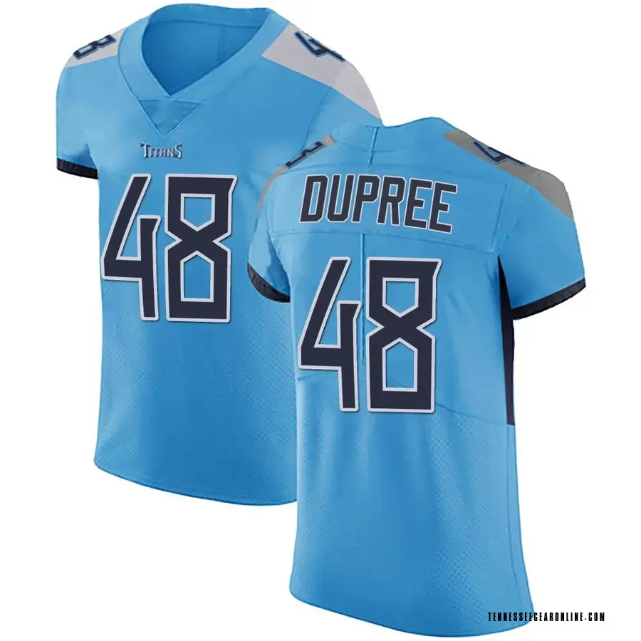 Light Blue Men's Bud Dupree Tennessee Titans Elite Team Color Vapor Untouchable Jersey