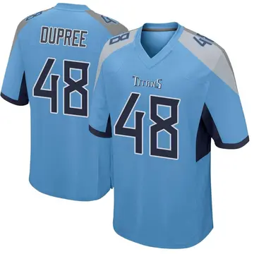 Light Blue Men's Bud Dupree Tennessee Titans Game Jersey