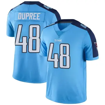 Light Blue Men's Bud Dupree Tennessee Titans Limited Color Rush Jersey
