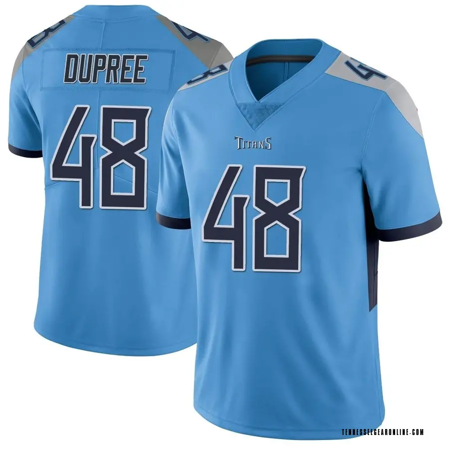 Light Blue Men's Bud Dupree Tennessee Titans Limited Vapor Untouchable Jersey