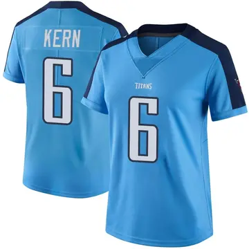 Light Blue Women's Brett Kern Tennessee Titans Limited Color Rush Jersey