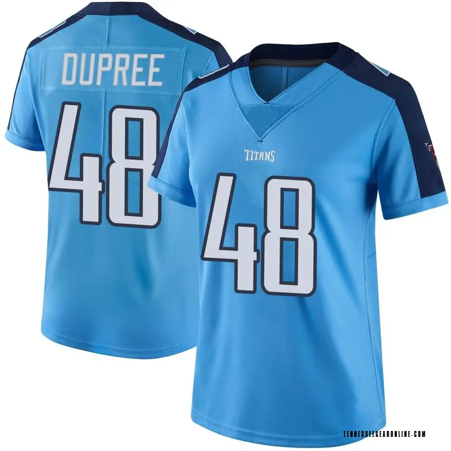 Light Blue Women's Bud Dupree Tennessee Titans Limited Color Rush Jersey