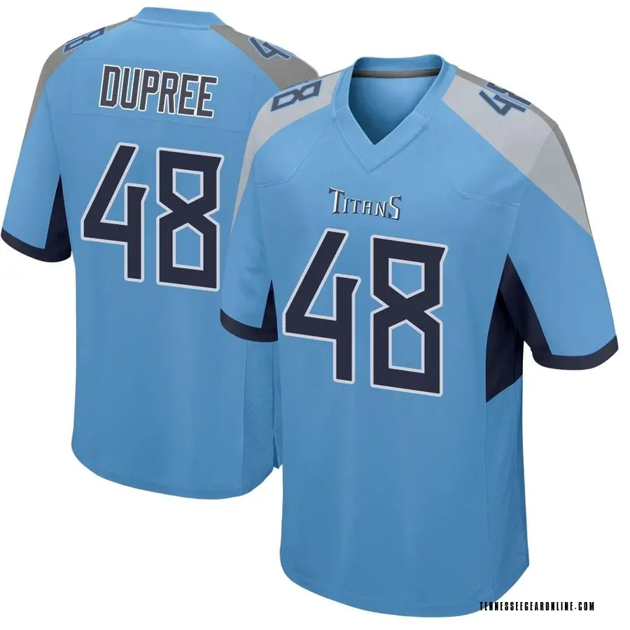 Light Blue Youth Bud Dupree Tennessee Titans Game Jersey