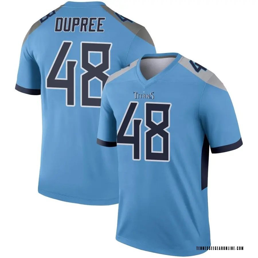 Light Blue Youth Bud Dupree Tennessee Titans Legend Jersey