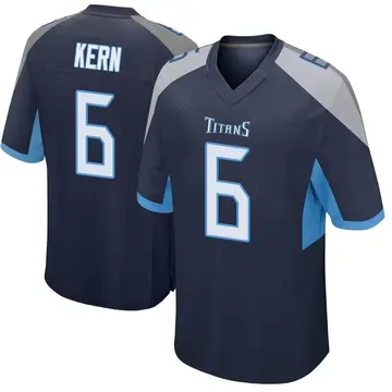Navy Men's Brett Kern Tennessee Titans Game Jersey