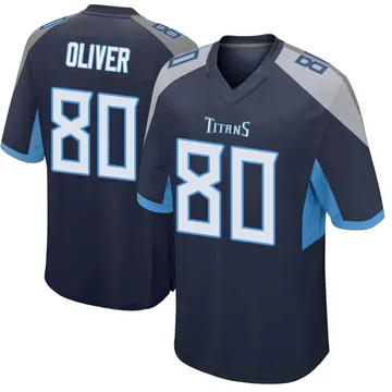 Navy Men's Bryce Oliver Tennessee Titans Game Jersey