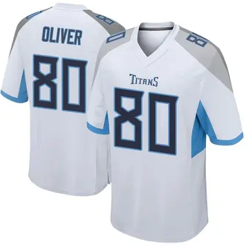 White Men's Bryce Oliver Tennessee Titans Game Jersey