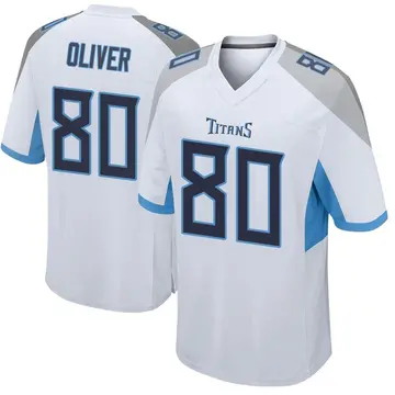 White Youth Bryce Oliver Tennessee Titans Game Jersey